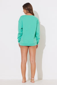 Surf Green Surf Wash Crewneck