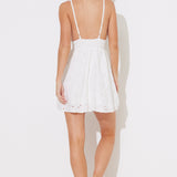 White Floral Eyelet Dress