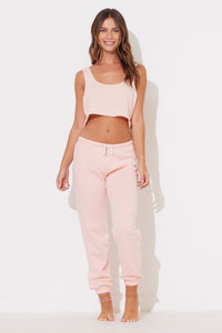 Tropical Peach Wash Jogger