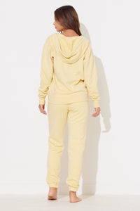 Yellow Haze Garment Dye Full Zip Hoodie
