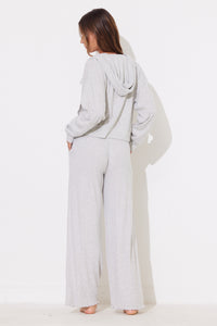 Harbor Grey Rib Hacci Lettuce Edge Pant