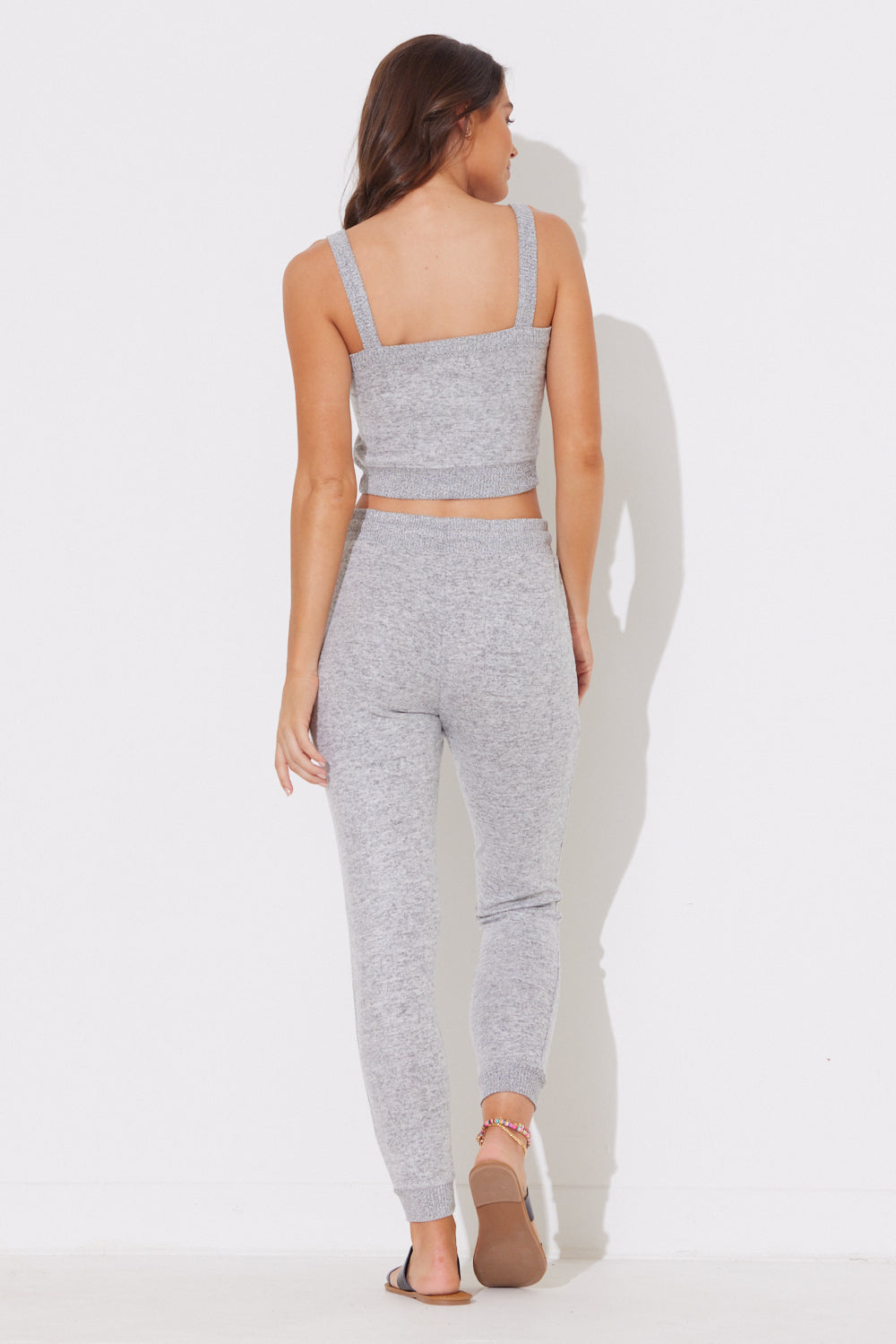 Heather Grey Hacci Jogger
