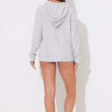 Heather Grey Brushed Hacci Hoodie