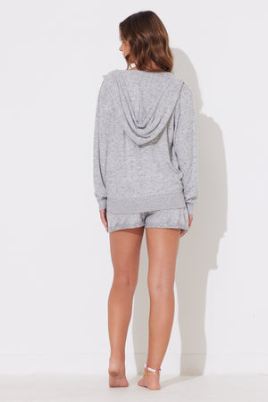 Heather Grey Hacci Short