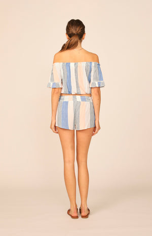 Clearwater Multi Stripe Smocked Short