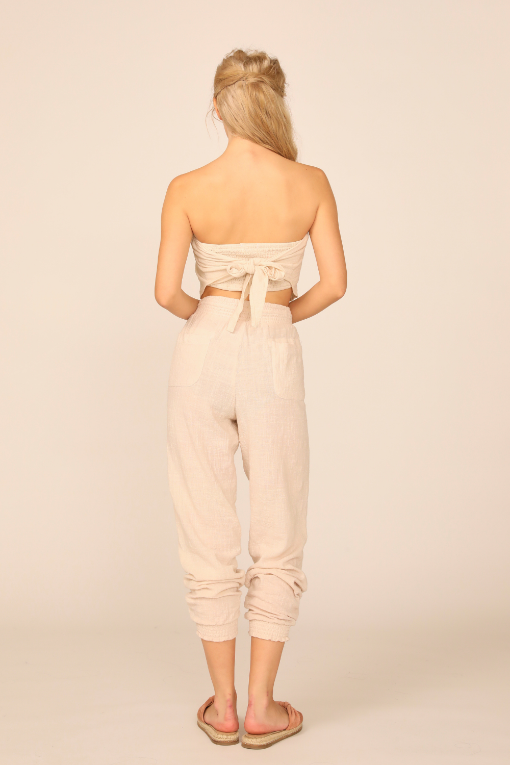 Sandstone Washed Texture Handkerchief Top