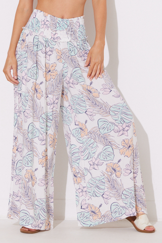 Surf Tropical Printed Wide Leg Pant