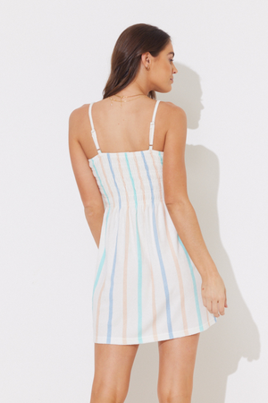 Sorbet Stripe Terry Cloth Dress