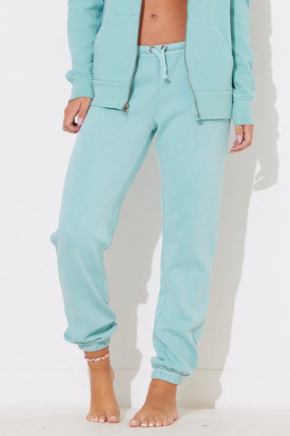 Waterfall Sage Brushed Back Basic Jogger