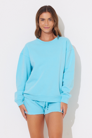 Laguna Beach Brushed Back Basic Crewneck