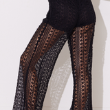 Black Crochet Pants