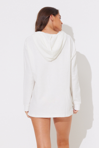 White Washed Rib Hoodie