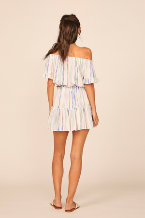 Quiet Harbor Stripe Ruffle Skirt