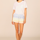 Sunstruck Ombre Tie Dye Hacci Tacked Short